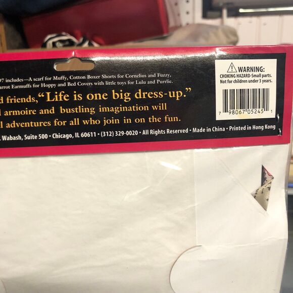 NEW Vintage VanderBear Gifts 100% Silk Scarf, Christmas 1997, A Gift for Alice - Picture 7 of 9